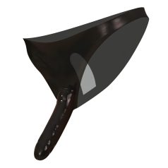   LATEX - apatiniai su išoriniu ir vidiniu dildo - juodi (S-L)