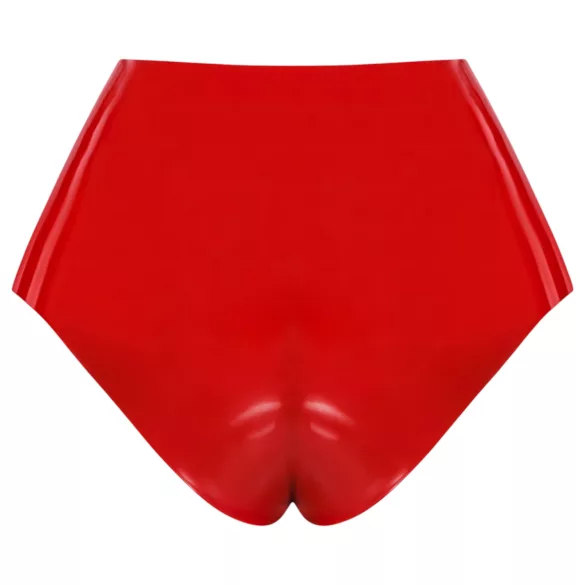 LATEX - apatiniai su tikrovišku dildo (raudona)
