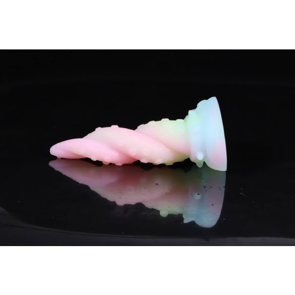 OgazR Kraken - spiralinis dildo - 18 cm - vaivorykštinis