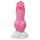 Animalorny Buldog - šuns formos dildo - 17cm rožinis