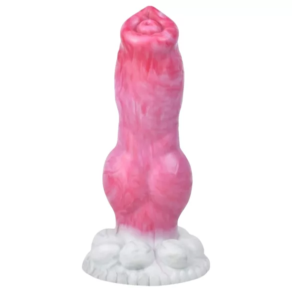 Animalorny Buldog - šuns formos dildo - 17cm rožinis