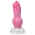 Animalorny Buldog - šuns formos dildo - 17cm rožinis