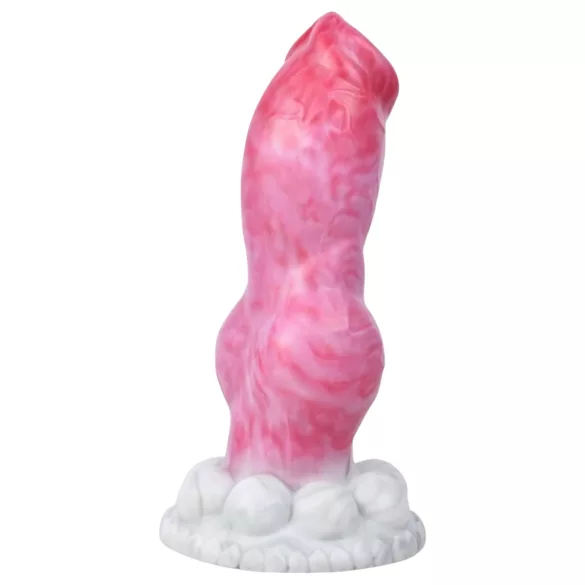 Animalorny Buldog - šuns formos dildo - 17cm rožinis