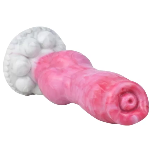 Animalorny Buldog - šuns formos dildo - 17cm rožinis