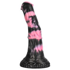   Bad Horse - žirgo formos dildo - silikonas - 18 cm - juoda/rožinė