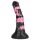 Blogasis Arklys - silikoninis arklių varpos dildo - 18 cm (juoda-rožinė)