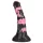 Bad Horse - silikoninis arklio penio dildo - 18 cm (juoda-rožinė)