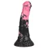 Bad Horse - silikoninis arklio penio dildo - 18 cm (juoda-rožinė)