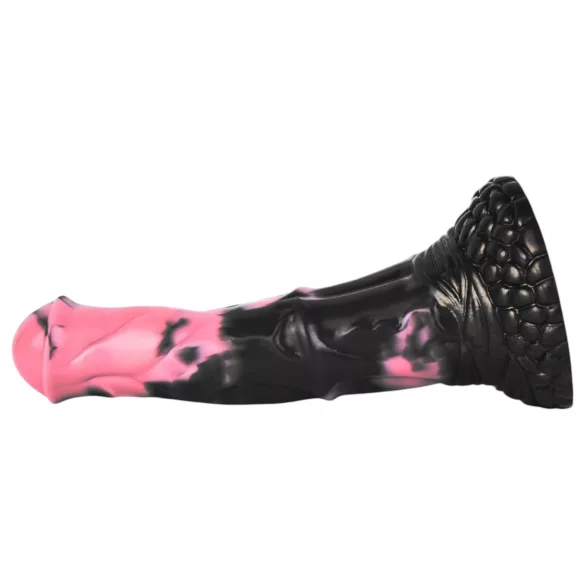 Bad Horse - silikoninis arklio penio dildo - 18 cm (juoda-rožinė)