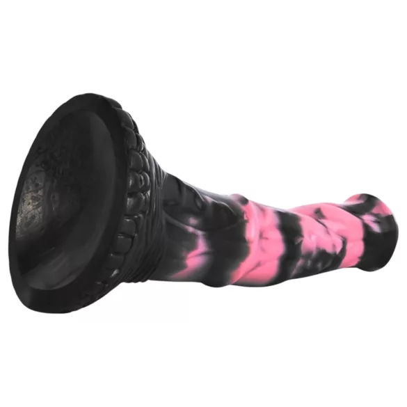 Bad Horse - silikoninis arklio penio dildo - 18 cm (juoda-rožinė)