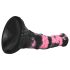Blogasis Arklys - silikoninis arklių varpos dildo - 18 cm (juoda-rožinė)