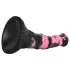 Bad Horse - silikoninis arklio penio dildo - 18 cm (juoda-rožinė)