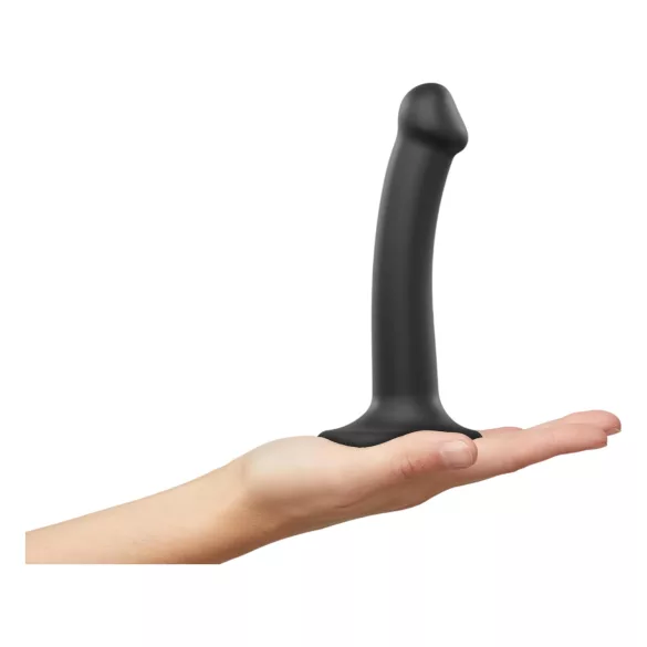 Strap-on-me - dvigubas dildis - silikoninis - juodas