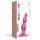 Strap-on-me Karoliukai S - karoliukinis, su siurbtuku dildo (rožinis)