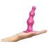 Strap-on-me Karoliukai S - karoliukinis, su siurbtuku dildo (rožinis)