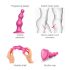 Strap-on-me Karoliukai S - karoliukinis, su siurbtuku dildo (rožinis)