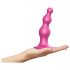 Strap-on-me karoliukai M - karoliukų dildo su siurbtuku (rožinė)