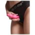 Strap-on-me karoliukai M - karoliukų dildo su siurbtuku (rožinė)
