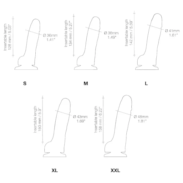 Strap-on-me S - dviejų sluoksnių, su siurbtuku dildo (kūno spalvos)
