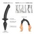 / Strap-on-me Swith Pusiau Realistinis XXL - 2in1 dildo (juodas)