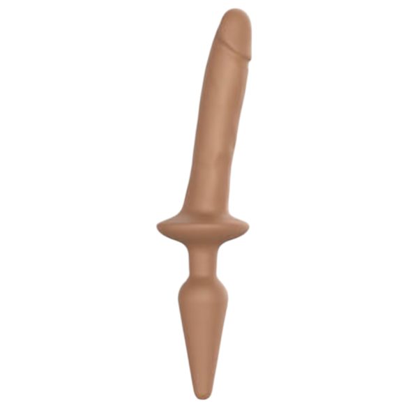 Strap-on-me Swith Realistiškas S - 2in1 silikoninis dildo (natūralus)