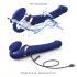 Strap-on-me S - prisegamas oro bangų vibratorius (mėlynas)