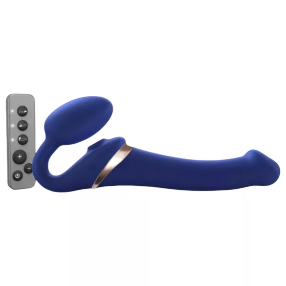Strap-on-me M - prisegamas oro bangų vibratorius - mėlynas