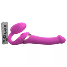   Strap-on-me M - prisegamas vibratorius su oro bangomis - rožinis