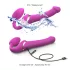 Strap-on-me M - prisegamas vibratorius su oro bangomis - rožinis