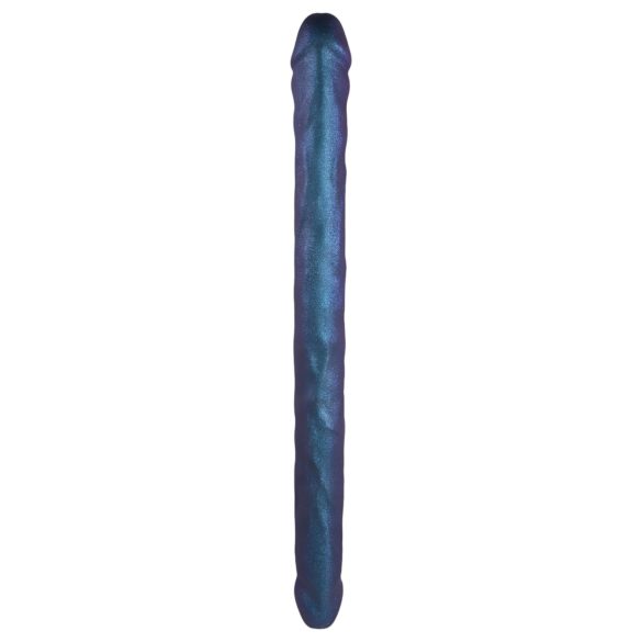 Strap-on-me - dvigubas dildo (metalinis mėlynas)