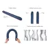 Strap-on-me - dvigubas dildo - metalo mėlyna