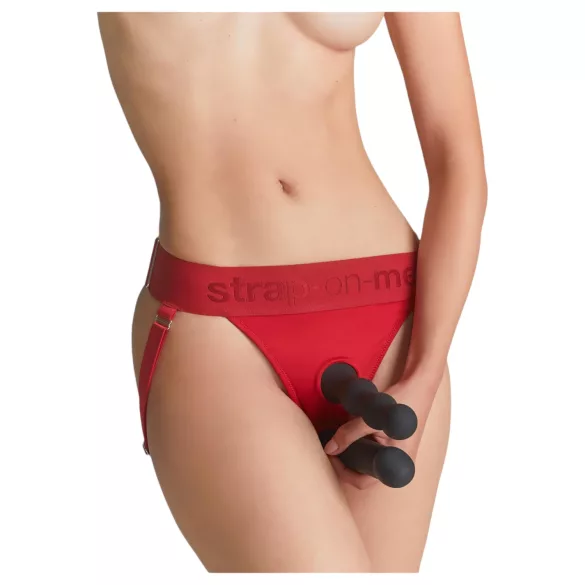 Strap-on-me - prisegamas apatinis diržas dildui - XS-XXL raudonas