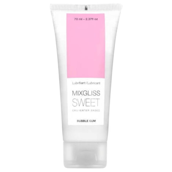 Mixgliss Sweet Bubble Gum - vandens pagrindo lubrikantas - guma (70ml)