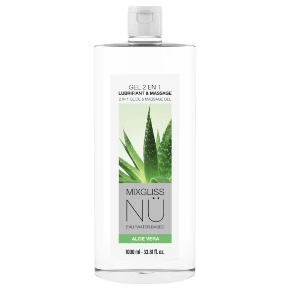 Mixgliss Nu Aloe Vera - nuru masažo gelis ir lubrikantas (1000 ml)