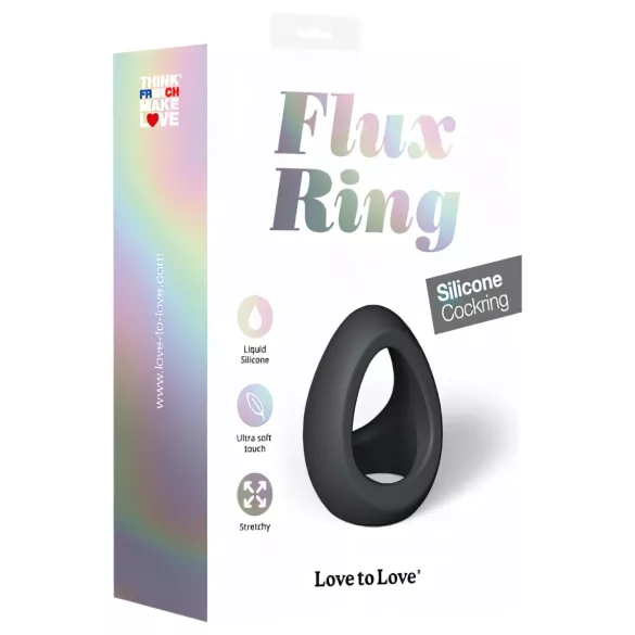 Love to Love Flux - penio žiedas - silikoninis - juodas