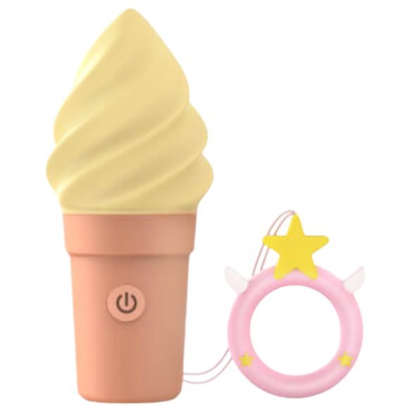 Love to Love Cand Ice - įkraunamas klitorio vibratorius (vanilė)