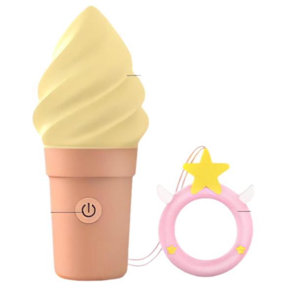 Love to Love Cand Ice - įkraunamas klitorio vibratorius (vanilė)