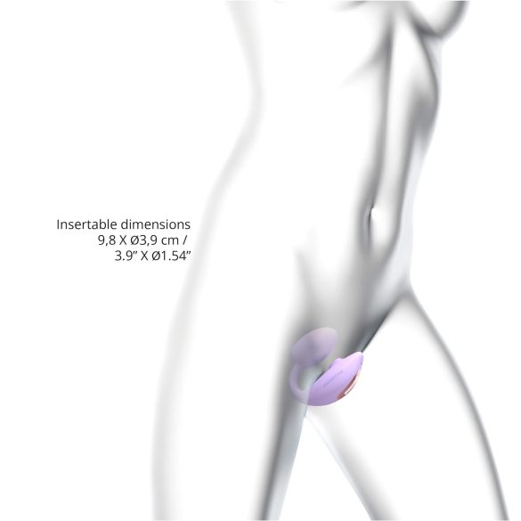 Love to Love Wonderlover - G taško ir klitorio vibratorius (purpurinis)