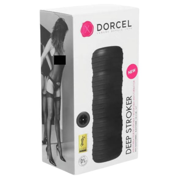 Dorcel Deep Stroker - vyrų masturbatorius (juodas)