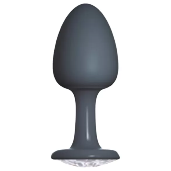 Dorcel Geisha Plug Diamond L - balto akmens analinis kaištis (juodas)