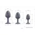 Dorcel Geisha Plug Diamond L - balto akmens analinis kaištis (juodas)