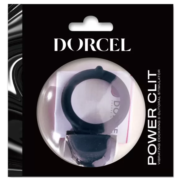 Dorcel Power Clit - vibruojantis penio žiedas (juodas)