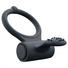   Dorcel Power Clit Plus - įkraunamas vibruojantis penio žiedas (juodas)