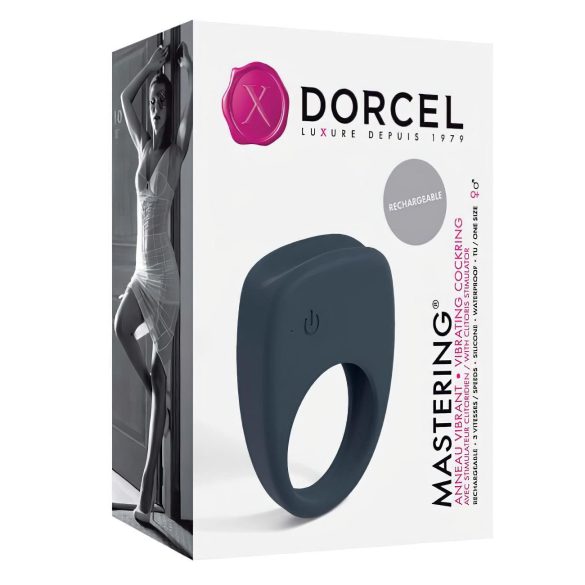 Dorcel Mastering - vibruojantis penio žiedas - įkraunamas - pilkas