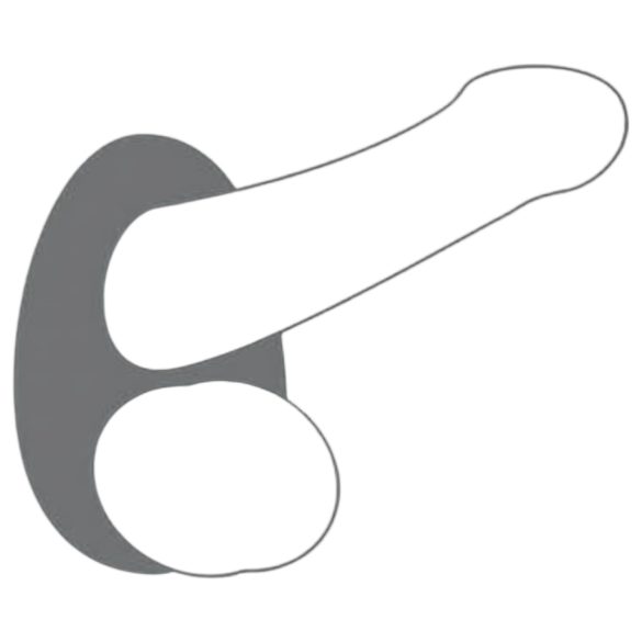 Dorcel - penio žiedas - minkštas silikonas - pilkas