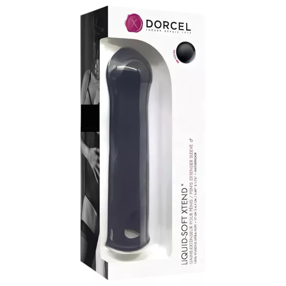 Dorcel Liquid-soft Xtend - juodas penio užmovas