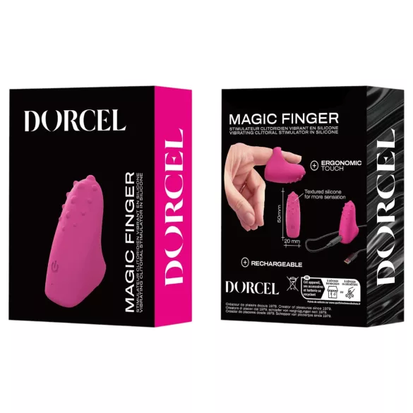 Dorcel Magic Finger - įkraunamas, pirštų vibratorius (rožinė)