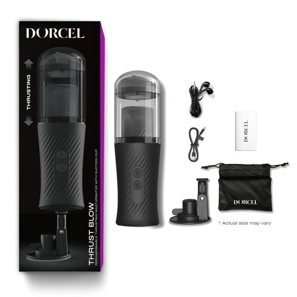 Dorcel - automatinis masturbatorius - stūmuojanti funkcija - juodas