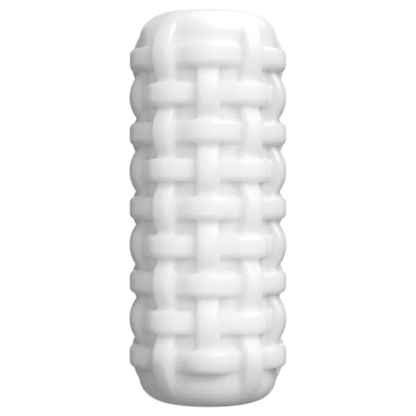 Dorcel Cup Tight - vyrų masturbatorius su karoliukais išmargintu kanalu (baltas)
