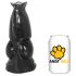 AnimHole Wolf - vilko penio dildo - 21cm (juodas)